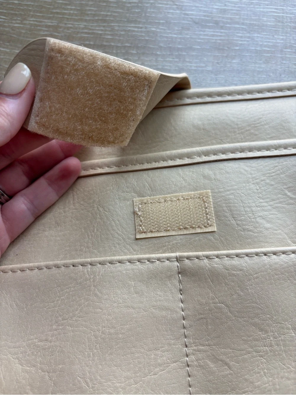 BEIS Light Beige Tech Sleeve with Velcro Closure